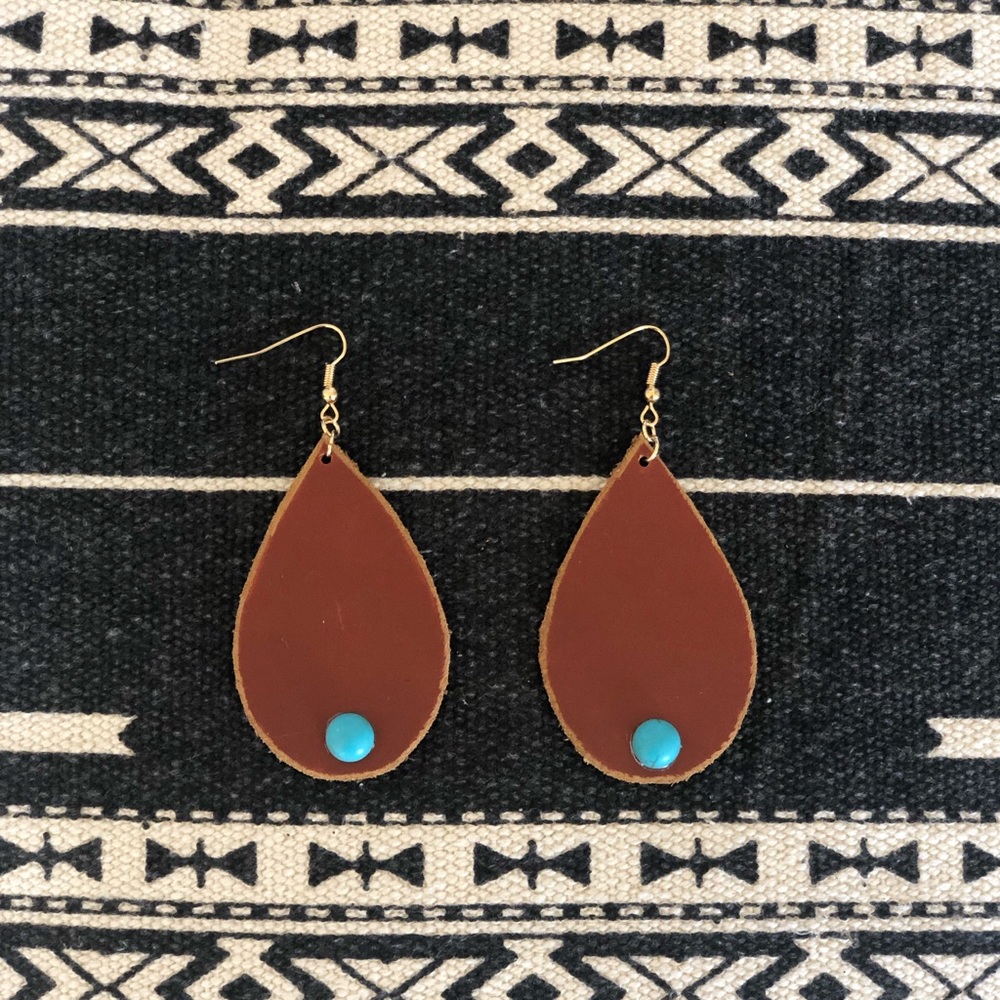 Handcrafted Leather Earrings